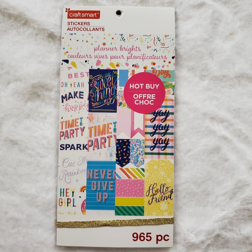 Craft smart Planner brights sticker book